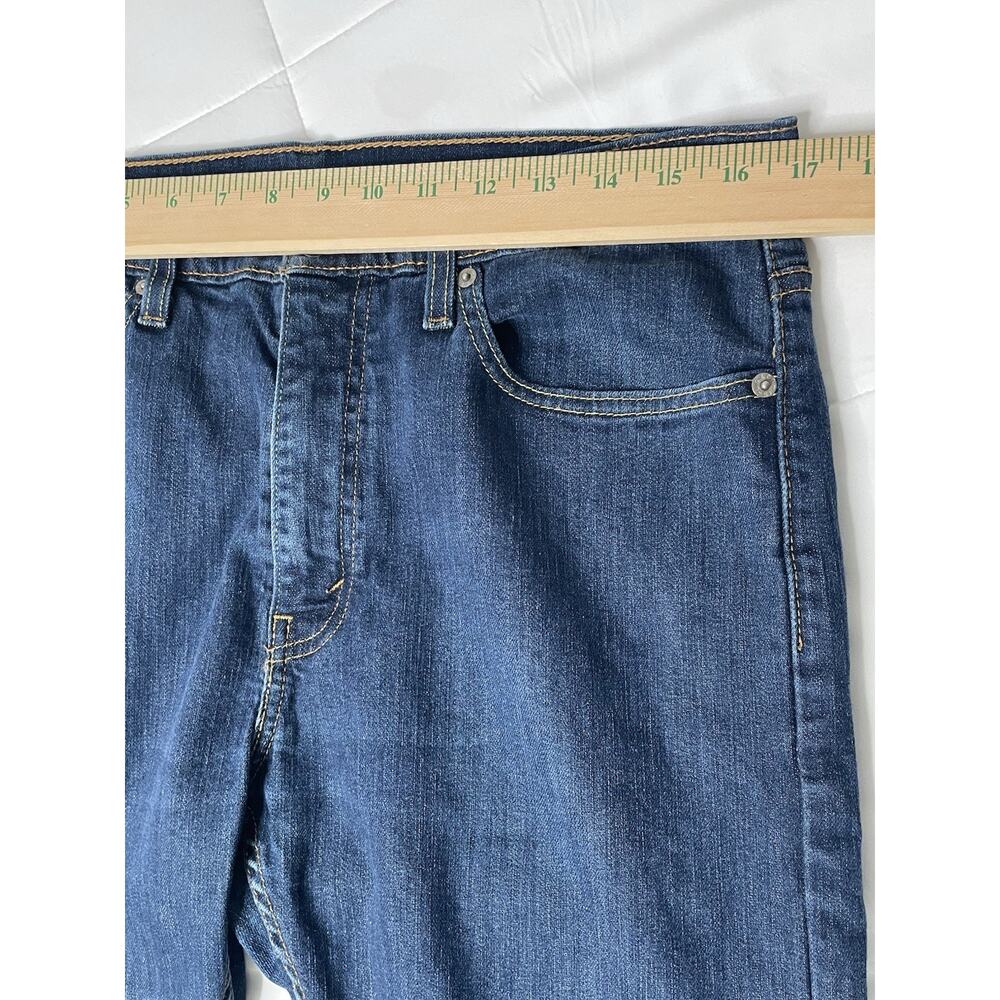 Levi’s 513 Men’s Jeans W34 L32 Blue Denim Slim Straight 100% Cotton - Picture 3 of 9
